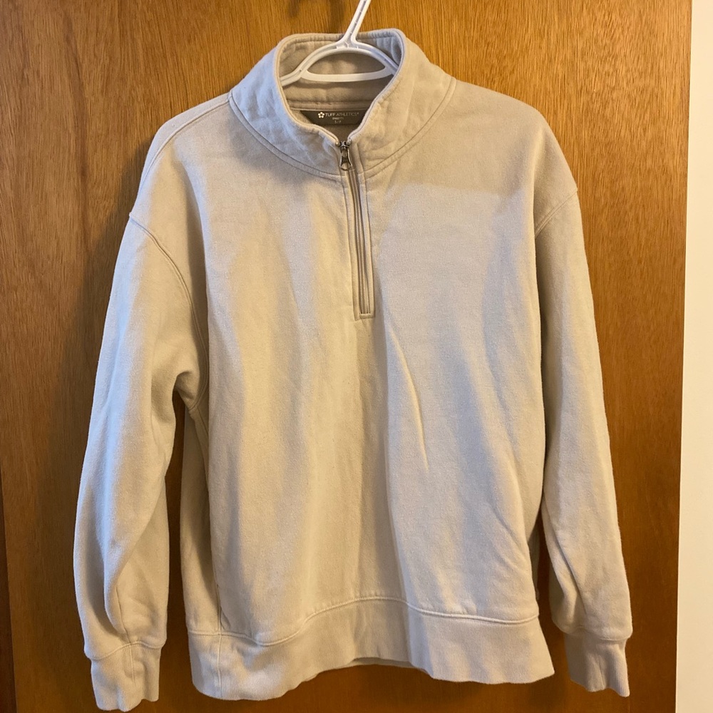 Women's Cream Quarter-Zip Sweatshirt
